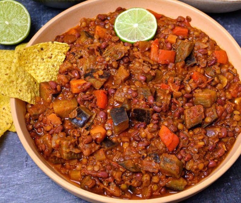 Aubergine Chilli