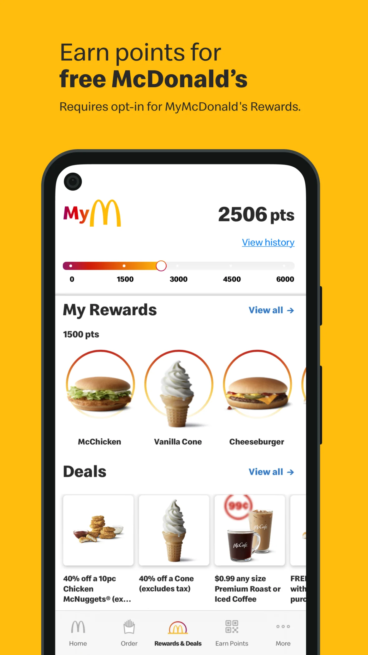 student saver apps: McDonald's