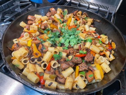 Sausage and Pepper 20-Minute Pasta Dinner