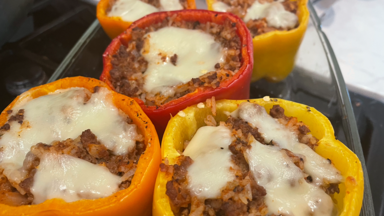 easy ground beef stuffed peppers