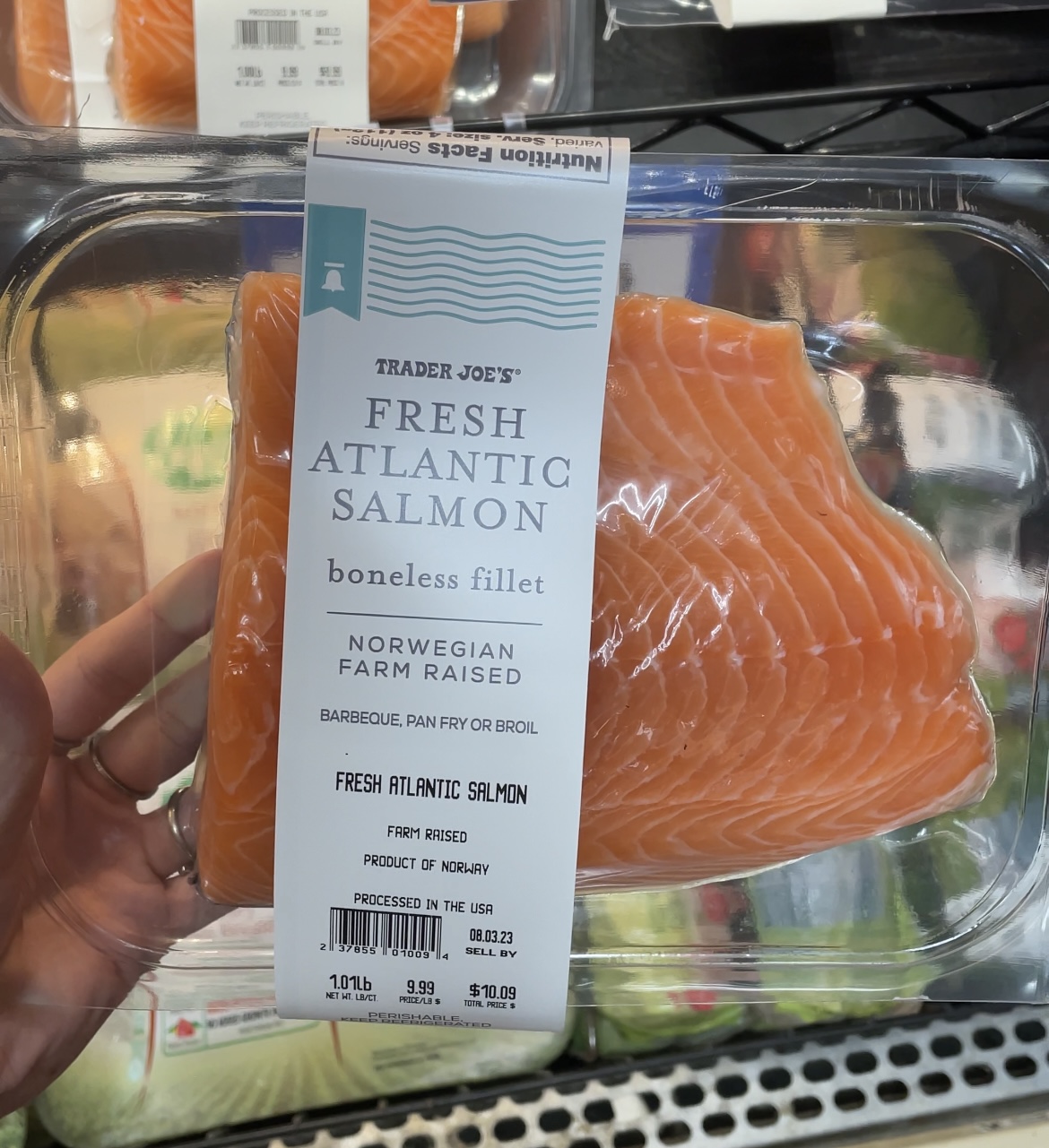 best trader joe's products for students: atlantic salmon filets