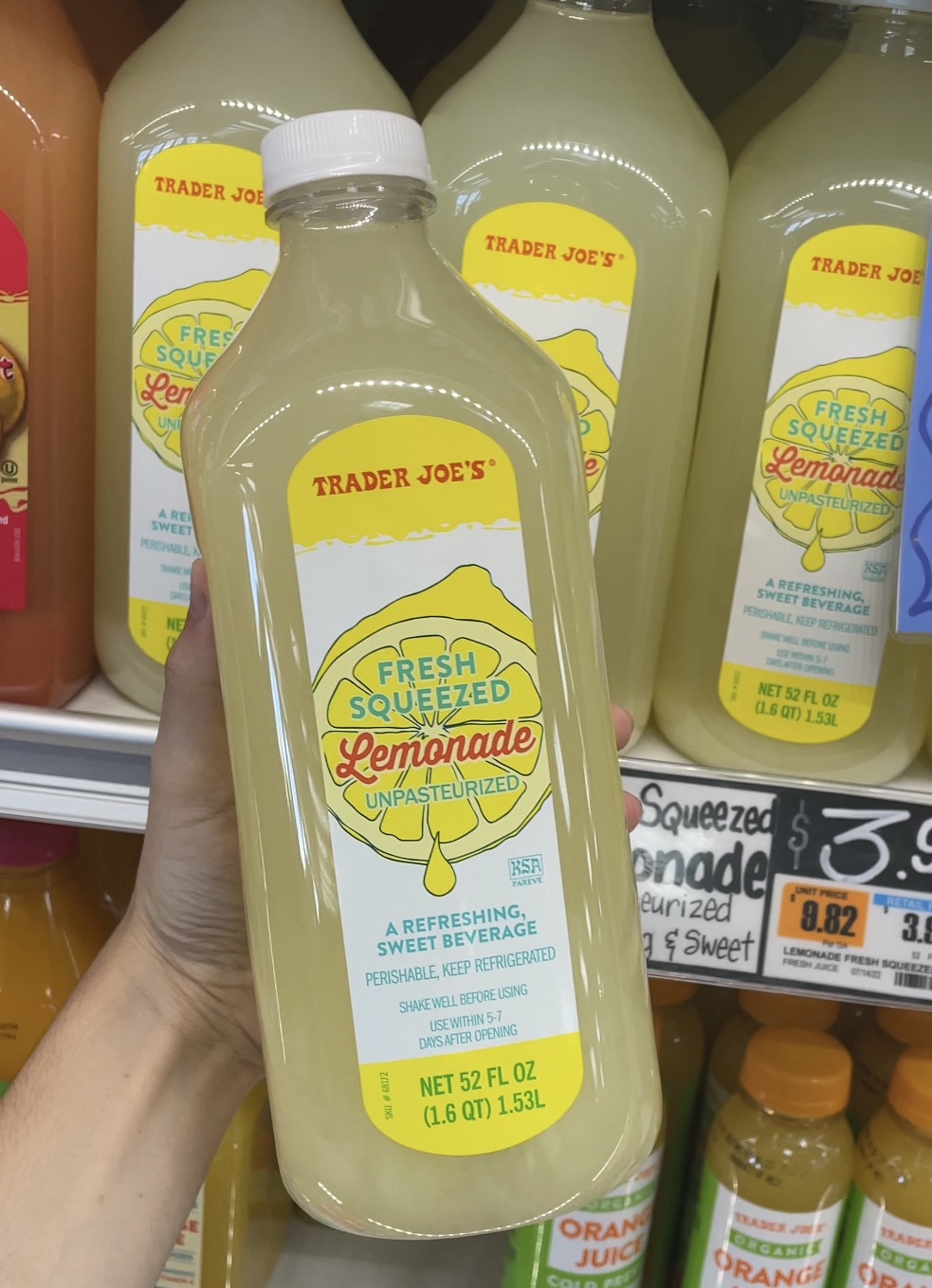 freshly squeezed lemonade