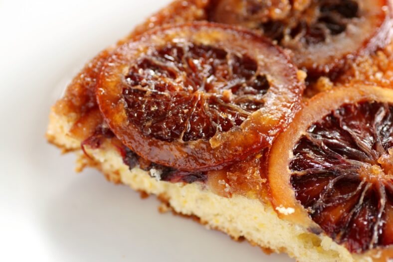 blood orange upside down cake