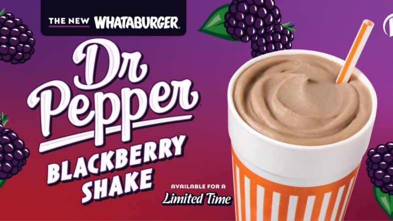 New Dr Pepper Blackberry Shake Whataburger
