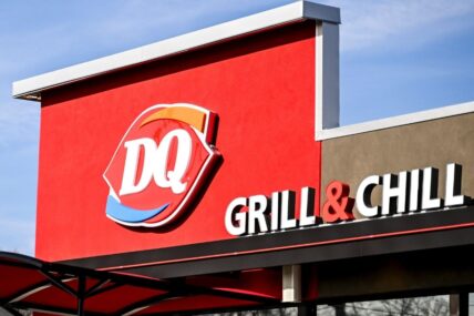 The sign for the Dairy Queen.