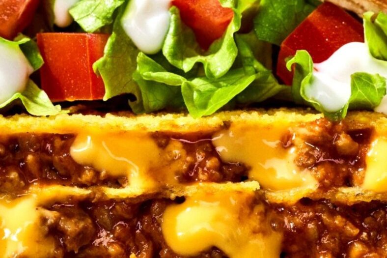 Taco Bell’s Triple Double Crunchwrap layers 