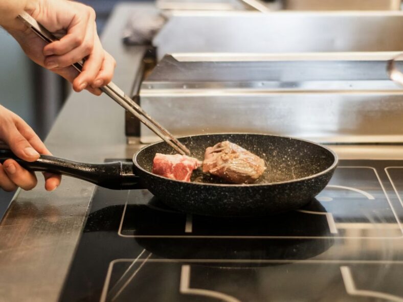 Cooking Meat Pan Unsplash
