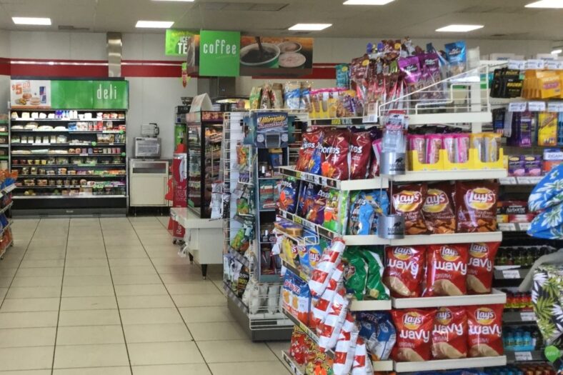 The interior of a 7-11 in Dover, Florida.