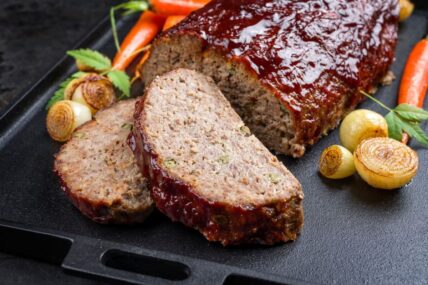 Traditional American meatloaf