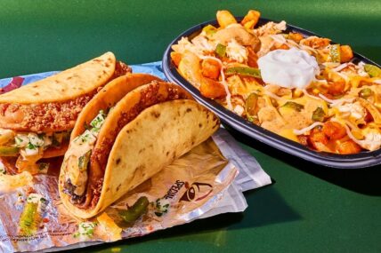 Taco Bell’s new Fajita Street Chalupas and Chicken Fajita Nacho Fries.